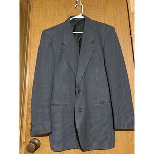 London Square Houndstooth Blazer 42R Silk Blend‎